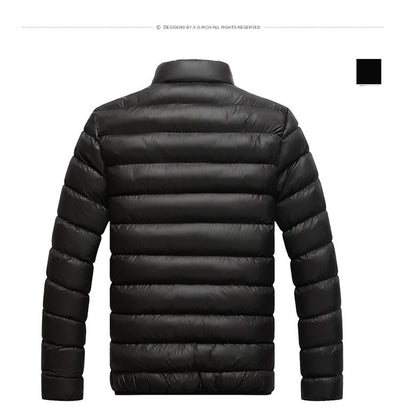 Chaqueta Acolchada de Algodón con Cuello Alto - Image 3