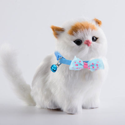 Collar Ajustable para Gato con Moño y Campana de Nylon - Image 3