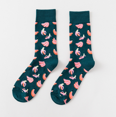 Calcetines Divertidos de Frutas Plátano para Hombre y Mujer - Image 11
