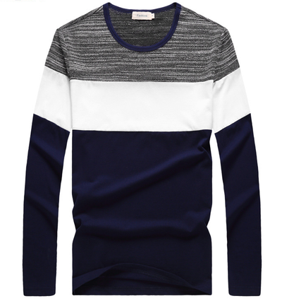 Camiseta Manga Larga Hombre Estilo Coreano - Algodón Premium Otoño - Image 2