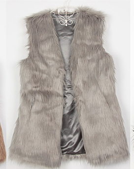 Chaleco de Piel Sintética de Zorro para Mujer - Abrigo Cálido y Elegante - Image 3