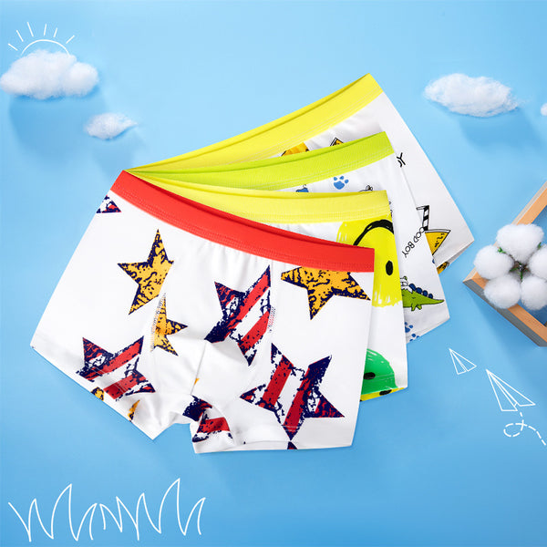 Calzoncillos Boxer Infantiles de Algodón Puro Estampados