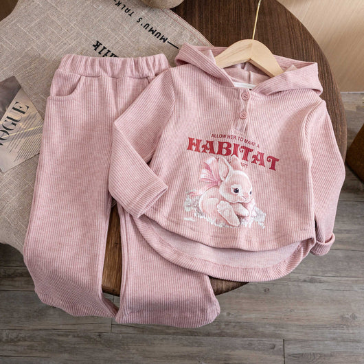 Sudadera Infantil Estilo Oeste con Capucha y Diseño Conejo - Image 6