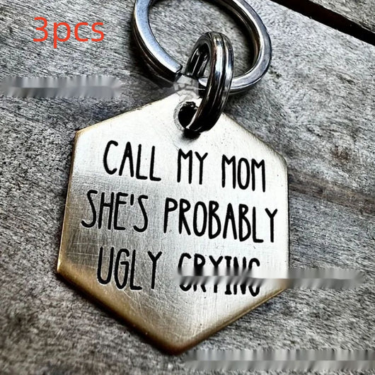 Placa de Identificación para Perro en Acero Inoxidable con Diseño Divertido - Image 21