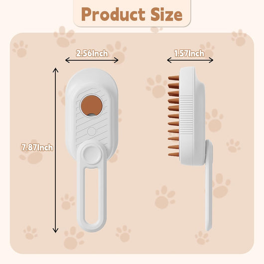 Cepillo Vaporizador 3 en 1 para Gatos - Deshedding Spa con Mango Plegable - Image 7