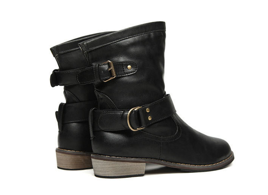 Botines de Tacón Bajo Estilo Europeo y Americano - Image 3