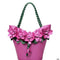 Bolsa Tote de Cuero BIRDS Diseñador con Flores - Cartera Vintage Composite para Mujer