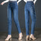 Women's High Waisted Elastic Fleece Lined Jeans