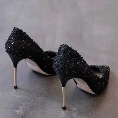 Tacones Blancos Stiletto de Punta Fina para Mujer - Image 5