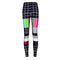 Leggings Ajustados de Cuadros con Cintura Alta