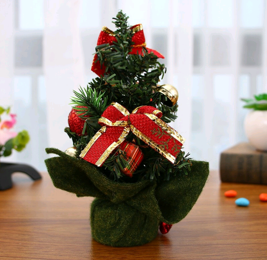 Árbol de Navidad Miniatura 20cm - Decoración Navideña de Escritorio - Image 7