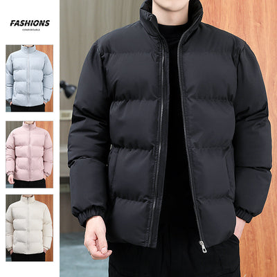 Abrigo de Cuello Alto Acolchado para Parejas - Chaqueta Casual Cálida Unisex