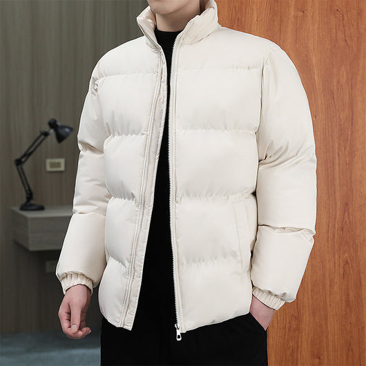 Abrigo de Cuello Alto Acolchado para Parejas - Chaqueta Casual Cálida Unisex - Image 4