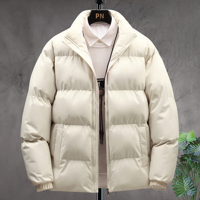 Abrigo de Cuello Alto Acolchado para Parejas - Chaqueta Casual Cálida Unisex - Image 7