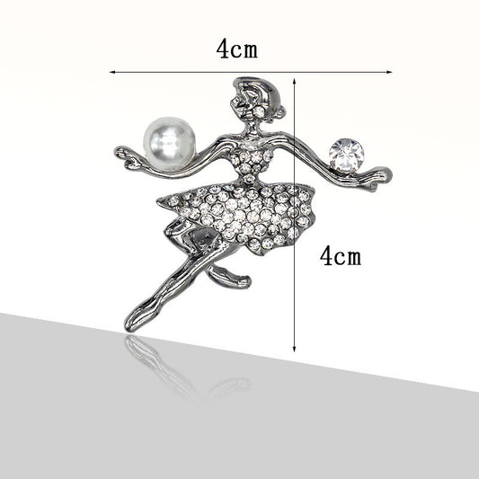 Broche Bailarina Brillante con Cristales - Image 2