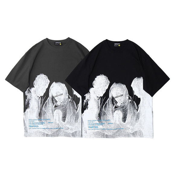 Playera Manga Corta Figura de Oración Invertida