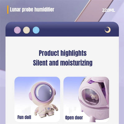 Humidificador Portátil USB Astronauta con Luz LED Colorida 220ML - Image 26