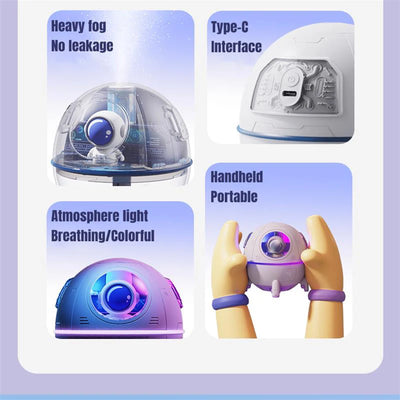 Humidificador Portátil USB Astronauta con Luz LED Colorida 220ML - Image 28