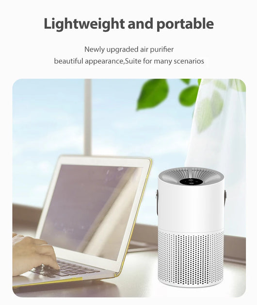 Purificador de Aire Multifuncional con Filtro HEPA H13 y Luz UVC para Hogar y Auto - Image 30