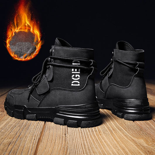 Botas Martin Altas con Forro de Cachemira para Hombre - Image 9