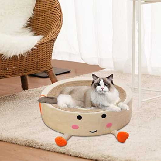 Cama Rascador Circular de Sisal para Gatos - Nido Integrado Resistente - Image 9