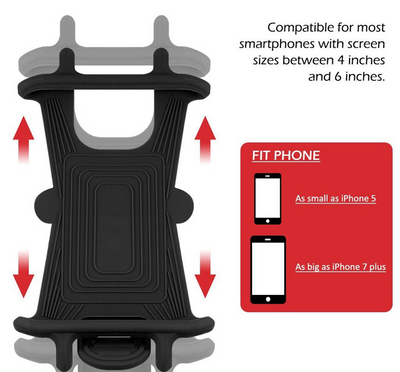 Soporte Universal de Silicona para Smartphone en Bicicleta y Moto - Image 5