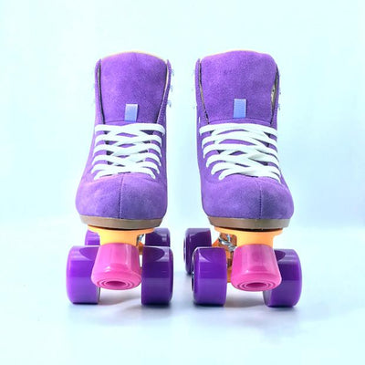 Patines Artísticos Morados de Gamuza para Niños y Adultos - Image 6