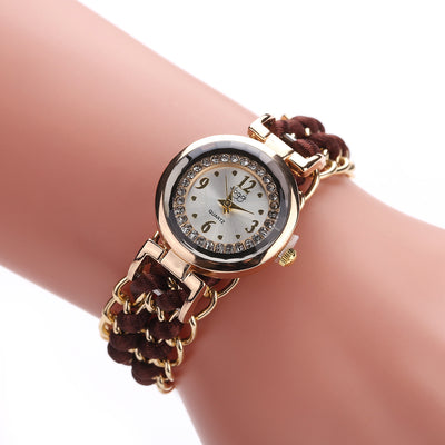 Reloj de Moda Casual para Mujer con Cadena de Cuerda Tejida y Movimiento de Cuarzo - Image 15