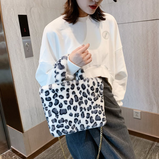 Bolso Tote Leopardo con Cadena y Correa Crossbody - Image 52