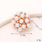 Jeans Button Hole Shoes Diy Accessories Bright Crystal Classic Estilo Ornament Accessories Upper Pearl Flower C512 Transparente