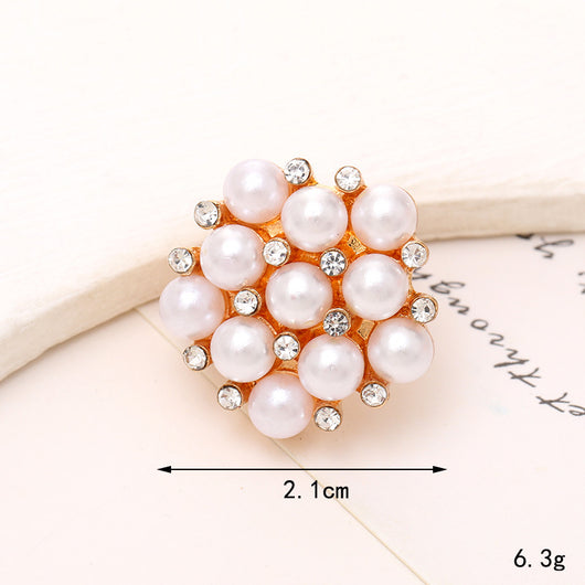 Adornos de Cristal Brillante para Zapatos - Accesorios DIY Estilo Clásico con Flor de Perla - Image 94
