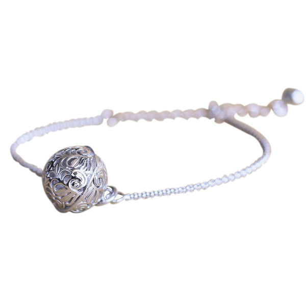 Pulsera Colgante Calada en Plata 925 con Diseño de Campana - Image 4