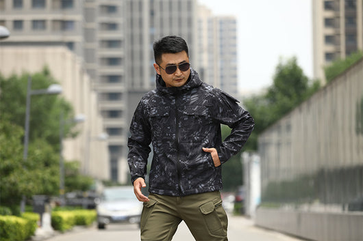 Chaqueta Táctica Camuflaje con Forro Polar para Deportes al Aire Libre - Image 33
