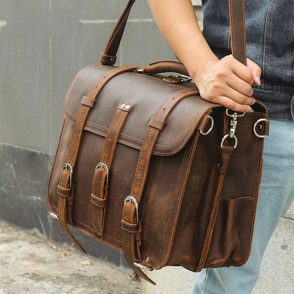 Bolso Tote Cuero Crazy Horse
