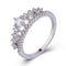Micro-Set crown ring Plateado US10