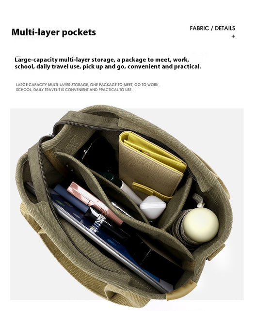 Bolsa de Lona Estilo Coreano de Gran Capacidad para Viajes y Uso Diario - Image 37