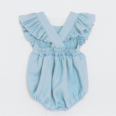 Enterizo Infantil de Lino y Algodón con Diseño Triangular - Image 18