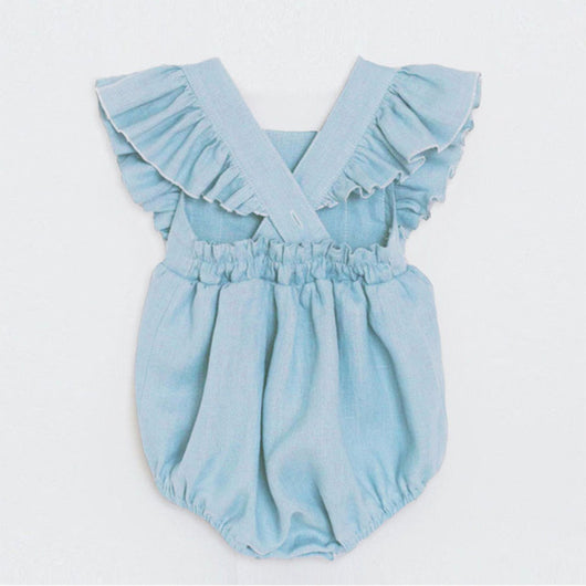 Enterizo Infantil de Lino y Algodón con Diseño Triangular - Image 18