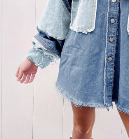 Chaqueta Denim Bloques de Color para Halloween Mujer - Image 14