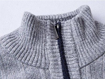 Suéter Cuello Alto Manga Larga Acolchado para Hombre - Image 3