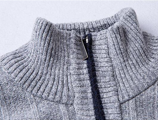 Suéter Cuello Alto Manga Larga Acolchado para Hombre - Image 3