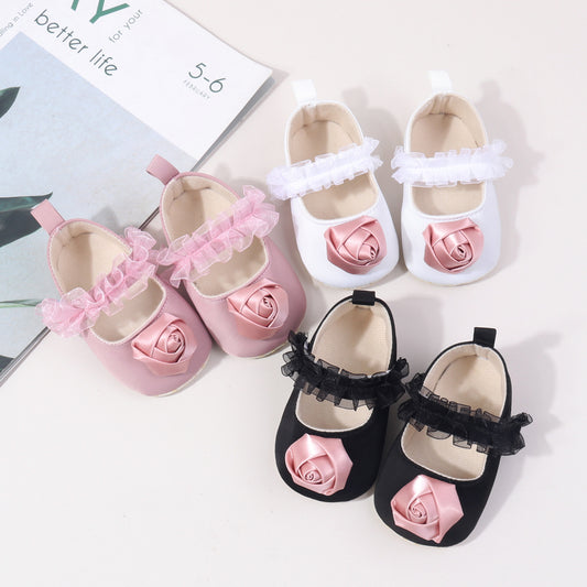 Zapatos Occidentales para Niña con Suela Suave y Detalles de Seda Imitada - Image 2
