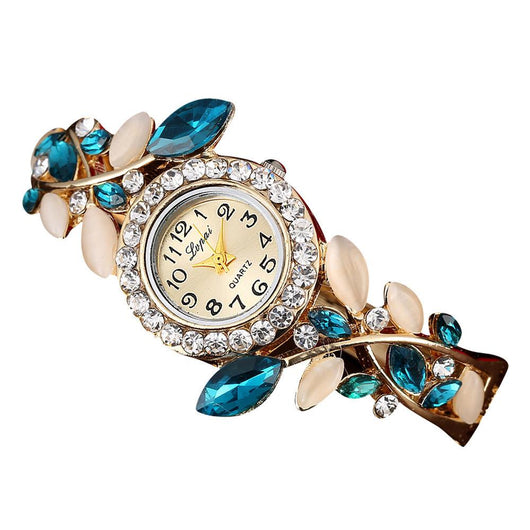 Reloj Pulsera Mujer Cristal Multicolor con Diamantes - Image 6