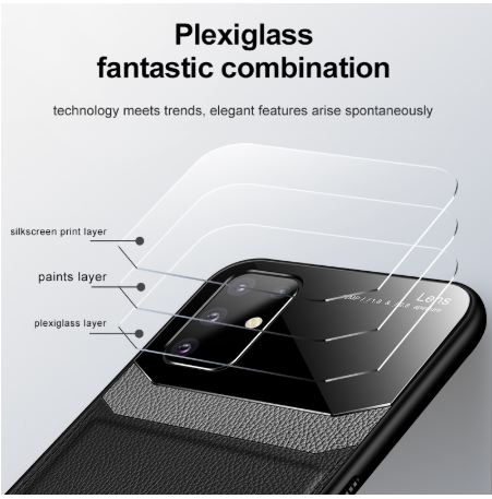 Funda Samsung S20 Cuero con Vidrio Templado - Protección Antichoque Premium