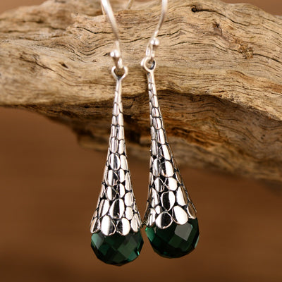 Aretes de Plata 925 Estilo Retro con Colgante Elegante - Image 4