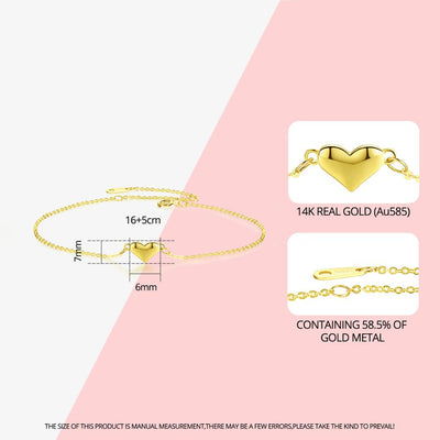 Pulsera de Oro Amarillo 14k para Mujer - Diseño Elegante y Versátil - Image 4