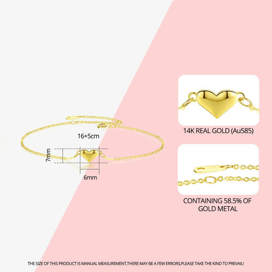 Pulsera de Oro Amarillo 14k para Mujer - Diseño Elegante y Versátil - Image 4