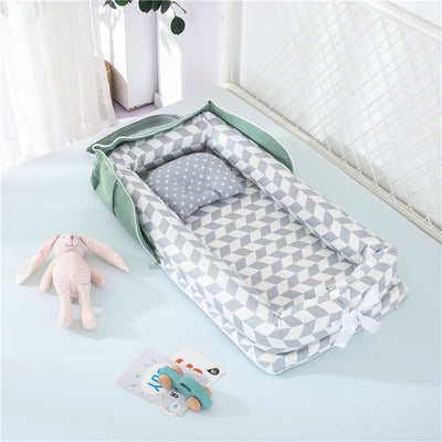 Cuna Portátil de Algodón para Bebé Recién Nacido Plegable - Image 11