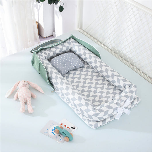 Cuna Portátil de Algodón para Bebé Recién Nacido Plegable - Image 11
