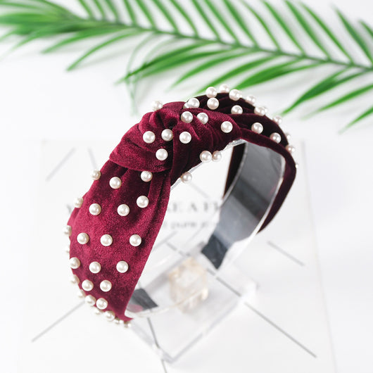Diadema de Terciopelo Perla con Nudo Decorativo - Image 21